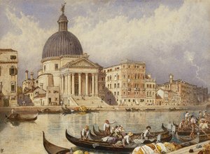 Kostel San Simone a San Guida od Myles Birket Foster