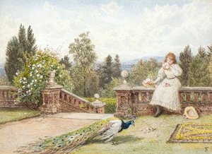 Terasa (akvarel) od Myles Birket Foster