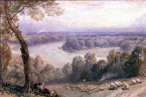 Temže z Richmond Hill od Myles Birket Foster