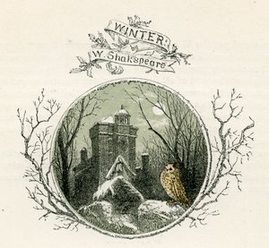 Winter od Williama Shakespeara od Myles Birket Foster