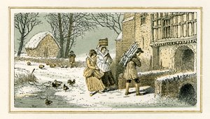 Winter od Williama Shakespeara od Myles Birket Foster