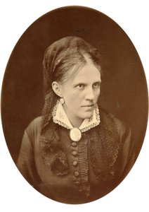 Anna Dostyevskaya, manželka ruského autora Fjodora Dostojevského, konec 19. nebo začátek 20. století od N.A. Lorenkovich