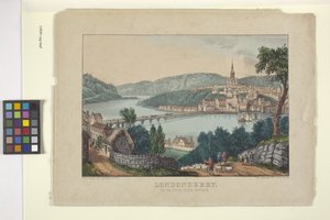 Londonberry (ručně kolorovaná litografie) od N. and Ives J.M. (1824 95) Currier