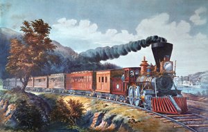 Vlak American Express od Currier and Ives