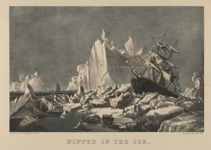 Zaseknutý v ledu od Currier and Ives