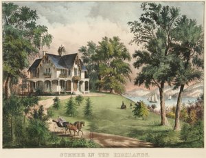 Léto na Vysočině od Currier and Ives