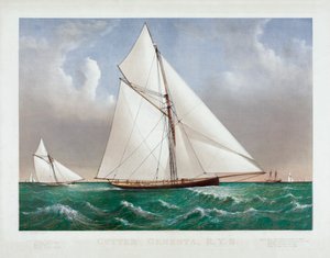 The Cutter Genesta od Currier & Ives od Currier and Ives