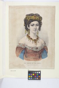 The Queen Of The Ball (ručně kolorovaná litografie)