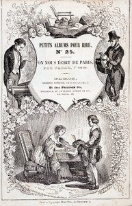 Frontispice „Malá alba pro smích číslo 25. Napsali nám z Paříže. Druhá část, 1850 (rytina) od Nadar