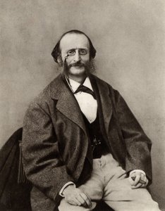 Jacques Offenbach (1819-1880) (černobílá fotografie) od Nadar