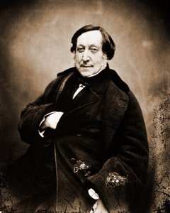 Portrét Gioachina Rossiniho, skladatele 1792-1868 (foto) od Nadar