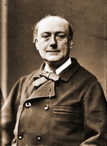 Portrét Theodora de Banville, básníka 1823-1891 (foto) od Nadar