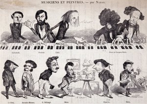 Série ""Muzikanti a malíři" z "Le Petit journal pour rire" od Nadar
