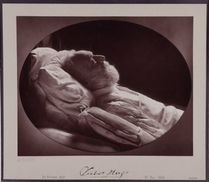 Victor Hugo na smrtelné posteli, 22. května od Nadar