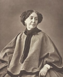 Georges Sand narozen Amantine Lucile Aurore Dupin, francouzský romanopisec, 1804-1876, 1864. od Nadar