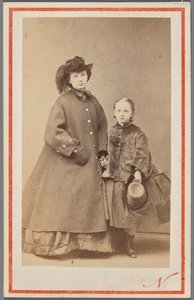 Portrét Jadwigy Garczyńské, rozené Pruszakové (1834-1917), s dcerou od Nadar