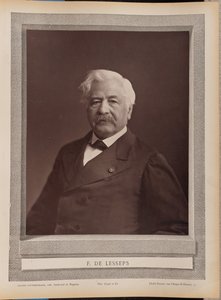 F. de Lesseps od Nadar [Gaspard Félix Tournachon]
