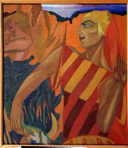 Medee - Kostýmní návrhy pro balet Zlaté rouno (Medea. Kostýmní návrhy pro balet Zlaté rouno) - Malba Nadheždy Vladimirovny Lermontové (1885-1921), olej na plátně od Nadezhda Vladimirovna Lermontova