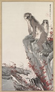 Monkeys by a Stream, polovina 19. století.