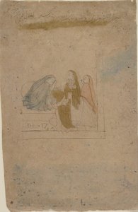 Dáma s obsluhou, ca. 1775-80.