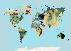 A Bird World, 2016, (digitální umění) od Nancy Moniz Charalambous