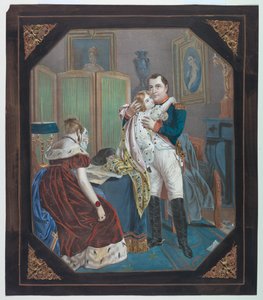"Obraz pozlátka": Napoleon a císařovna Marie-Louise s římským králem