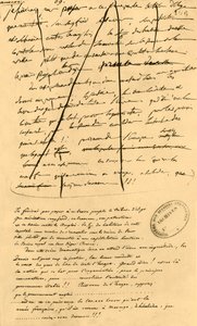 Hrubý návrh textu pro zahrnutí do Le Moniteur Universel, 16. dubna 1801, 1921.
