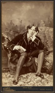 Oscar Wilde, 1882 (stříbrný tisk alba) od Napoleon Sarony