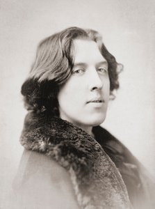Oscar Wilde, počátek 80. let 19. století (černobílá fotografie) od Napoleon Sarony