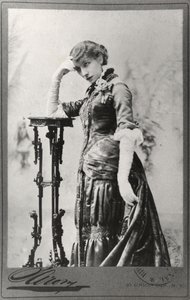Portrét Sarah Bernhardt (1844-1923) pořízený ve Spojených státech (černobílá fotografie) od Napoleon Sarony