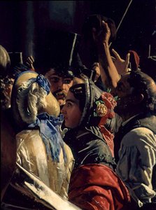 Ludovico Manin a Nicolo Tommaseo osvobozeni (detail) od Napoleone Mani