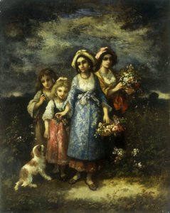 Sběrači květin, 1873 od Narcisse Virgile Diaz de la Peña