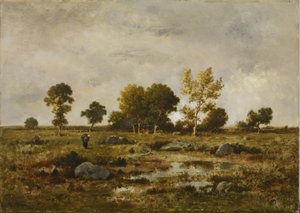 Podzimní dojem, Fontainebleau od Narcisse Virgile Diaz de la Peña