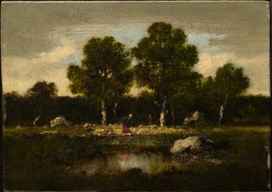 Stromy u Barbizonu od Narcisse Virgile Diaz de la Peña