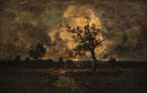 Bouřková nálada od Narcisse Virgile Diaz de la Peña