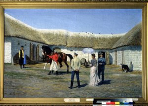 Chovatel koní. Obraz Narkise Nikolajeviče Bunina (1856-1912). Olej na plátně, 80 x 125 cm od Narkis Nikolaevich Bunin