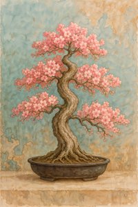 Bonsai s květy třešně