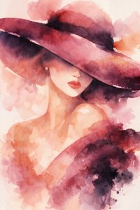 Elegantní žena v klobouku od Natalie Bruns