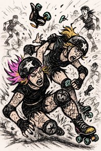 Nehoda při roller derby