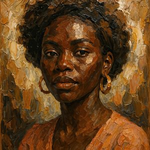 Africký portrét s texturou od Natalie Bruns