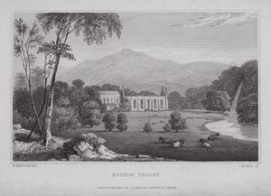 Bolton Priory (rytina) od Nathaniel (after) Whittock