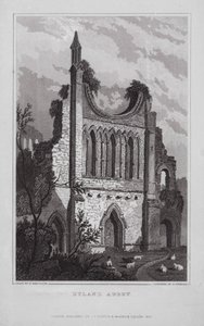 Byland Abbey (rytina)