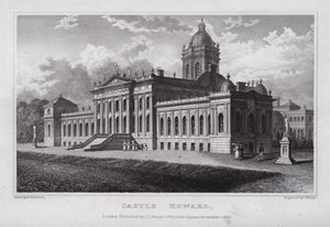 Castle Howard (rytina) od Nathaniel (after) Whittock