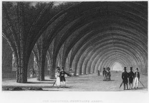 The Cloisters, Fountains Abbey (rytina)