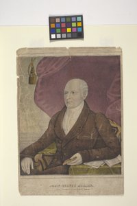 John Quincy Adams (ručně kolorovaná litografie) od Nathaniel Currier