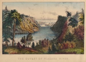 Ústí řeky Niagara od Nathaniel Currier