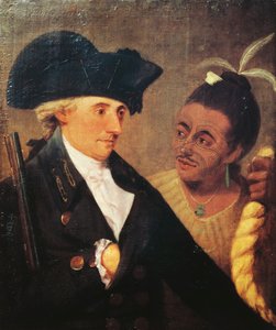 Portrét kapitána Charlese Clerkeho (1741-1779), anglického kapitána a společníka na cestách Jamese Cooka (1728-1779). Obraz Nathaniela Dance-Hollanda (1735-1811)