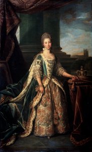 Portrét Charlotty z Mecklenburg-Strelitz, manželky anglického krále Jiřího III., 1773