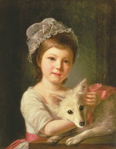 Mladá dívka se psem, 1776