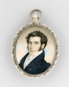 Portrét muže, kolem roku 1825 (akvarel na slonovině